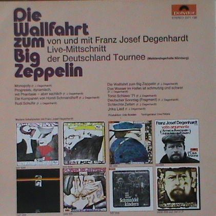Degenhardt Franz-Josef, Die Wallfahrt zum big Zeppelin
