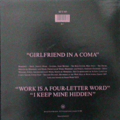 Smiths the,  Girlfriend in a Coma/Work is a four-letter Word  (Maxi)